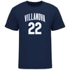 Villanova Men's Basketball Student Athlete Navy T-Shirt #22 Cam Whitmore - Front View