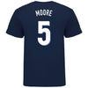 Villanova Men's Basketball Student Athlete Navy T-Shirt #5 Justin Moore
