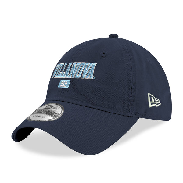 Villanova Wildcats Dad Navy Adjustable Hat - Left Side View