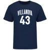 Villanova Men's Basketball Student Athlete Navy T-Shirt #43 Eric Dixon - Front View