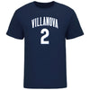 Villanova Men's Basketball Student Athlete Navy T-Shirt #2 Mark Armstrong - Front View