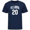 Villanova Women's Basketball Student Athlete Navy T-Shirt #20 Madison Siegrist - Front View
