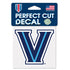 Villanova Wildcats Primary Perf Cut 4" x 4" Decal in Navy Blue and White - Front View