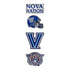 Villanova Wildcats 4 Pack Team Logo Hatpins - Front Views