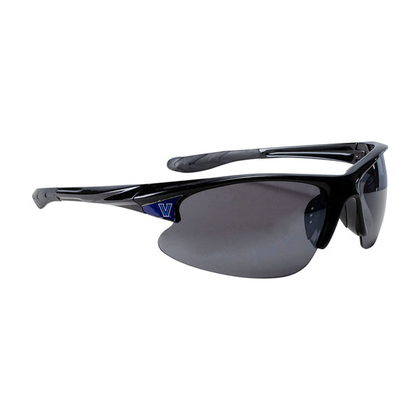 Villanova Wildcats Sports Elite Sunglasses in Black - 3/4 Left View