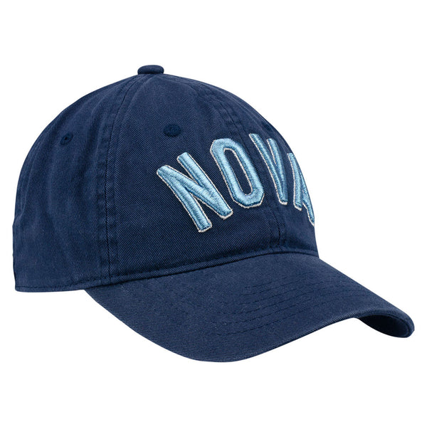 Ladies Villanova Wildcats Preference Adjustable Hat in Navy - 3/4 Left View