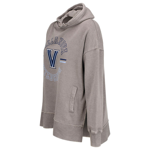 Ladies Villanova Wildcats Vintage Challenger Hood in Grey - Side  View