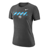 Ladies Villanova Wildcats Nike Dri-FIT Stacked T-Shirt
