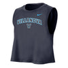Ladies Villanova Wildcats Nike Arched Cropped Tank Top