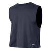 Ladies Villanova Wildcats Nike Arched Cropped Tank Top in Navy - Back View