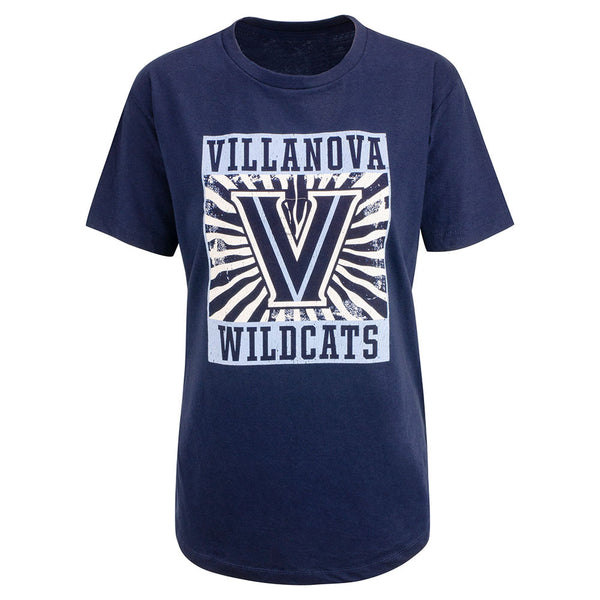 Ladies Villanova Wildcats Ciara T-Shirt in Navy - Front View