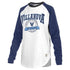 Ladies Villanova Wildcats Brooking Long Sleeve in White and Blue - Front View