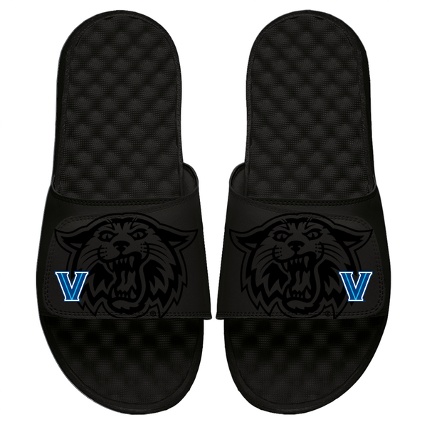 Villanova Wildcats Mantra Will D. Cat Black Slides - Top View