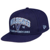 Villanova Wildcats Stacked Structured Adjustable Hat in Navy - 3/4 Right View