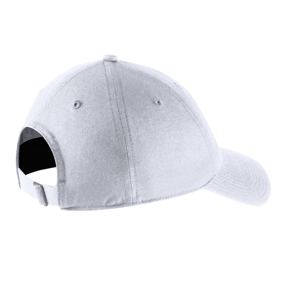 Villanova Wildcats Nike Wordmark H86 Unstructured Adjustable Hat in White - Left View