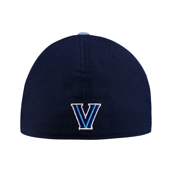 Villanova Wildcats Nike Stacked Colorblocked Flex Hat in Navy and Blue - Back View