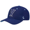 Villanova Wildcats Competitor V Snapback Structured Hat in Navy - 3/4 Right View