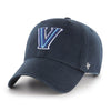 Villanova Wildcats Adjustable Cleanup Primary Logo Hat in Navy - Front View