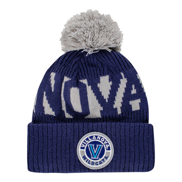 Villanova Wildcats Sport Cuffed Knit Hat in Navy - Front View