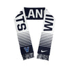Villanova Wildcats Nike Verbiage Scarf in White and Navy - Back View