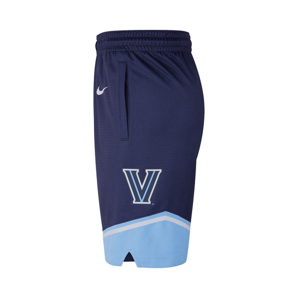 Villanova Wildcats Nike Replica Road Navy Shorts - Side View