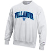 Villanova Wildcats Arched Wordmark Reverse Weave White Crew