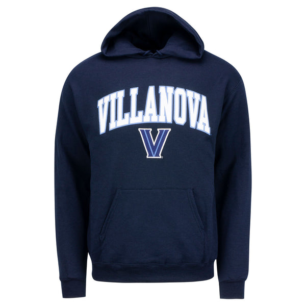 Villanova Wildcats Twill Powerblend Fleece Hood in Navy - Front View