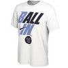 Villanova Wildcats Ball in Bench T-Shirt in White - Front View