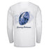 Villanova Wildcats Tommy Bahama Billboard Football Long Sleeve Shirt in White - Back View