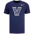 Villanova Wildcats Nike Gloss Logo T-Shirt in Navy - Front View