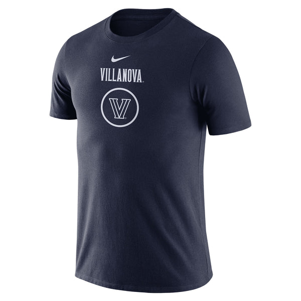 Villanova Wildcats Nike Dri-Fit Basketball Team Issue Navy T-Shirt - Front View