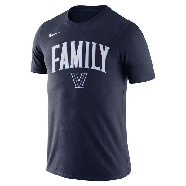 Villanova Wildcats Nike Triblend Family Navy T-Shirt - Front View