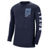 Villanova Wildcats Nike Long Sleeve 90 Max T-Shirt in Navy - Front View