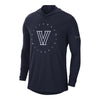 Villanova Wildcats Nike Dri-FIT Hooded Long Sleeve Navy T-Shirt