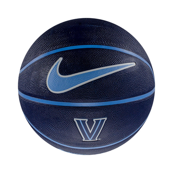 Villanova Wildcats Nike Full Size Rubber Basketball in Navy - Back View