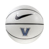 Villanova Wildcats Nike Autograph Basketball in White and Brown - Back View