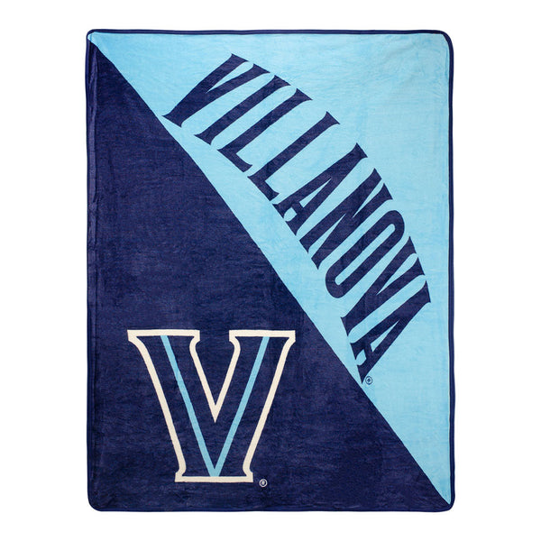 Villanova Wildcats Micro Rachel 46 x 60 Blanket in Blue - Front View