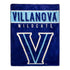 Villanova Wildcats Raschel 60 x 80 Blanket in Blue - Front View