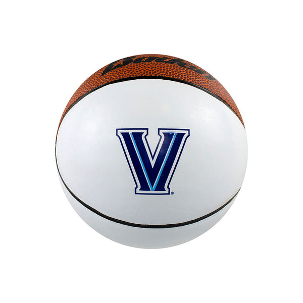 Villanova Wildcats Mini Autograph Basketball in White and Brown - Front View