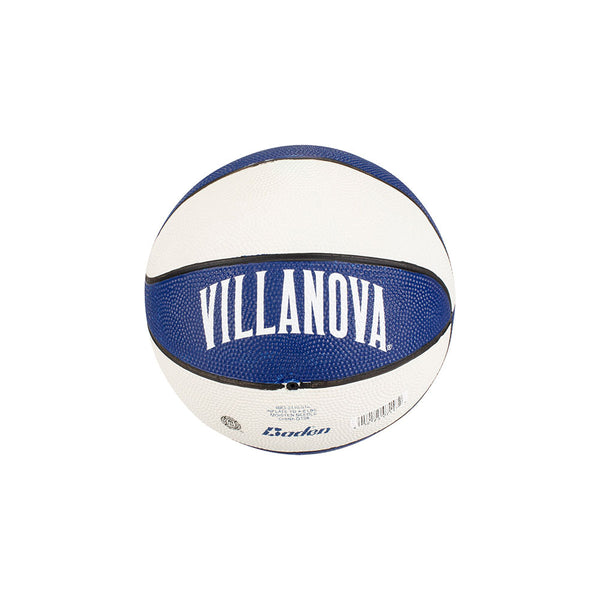 Villanova Wildcats Mini Rubber Basketball in Blue and White - Back View