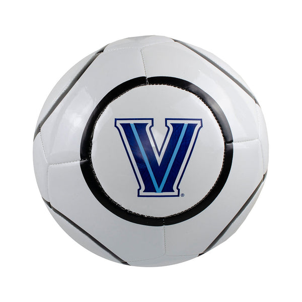 Villanova Wildcats Soccer Ball in White and Black - Front View