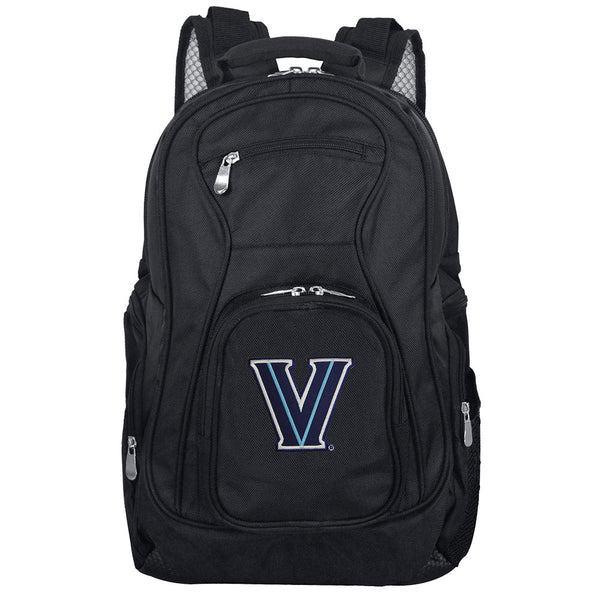 Villanova Wildcats Premium Laptop Backpack in Black - Front View