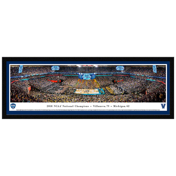 Villanova Wildcats 2018 NCAA Championship Basketball Select Framed Panorama