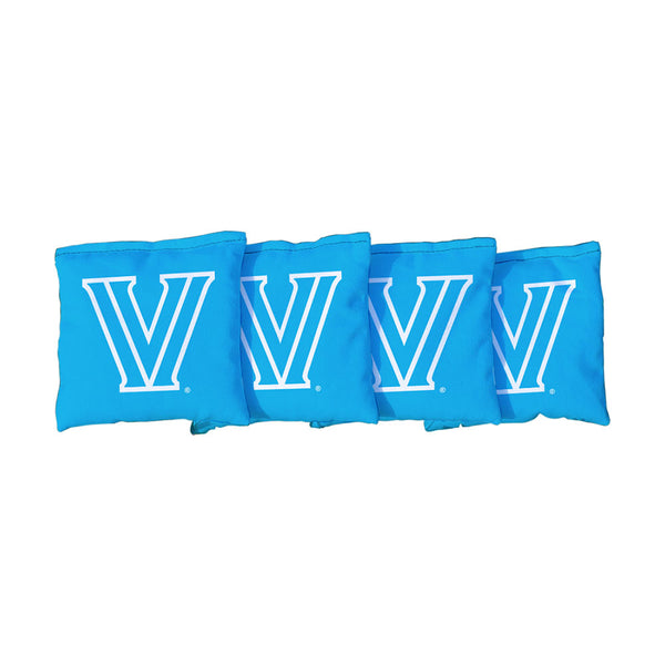 Villanova Wildcats Cornhole Bags in Blue - Front View