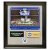 Villanova University 2018 NCAA Champions 20"x23" Framed Celebration Collage with a Piece of Final Four Basketball Court