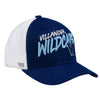 Youth Villanova Wildcats Detention Adjustable Hat in Blue in White - 3/4 Left View