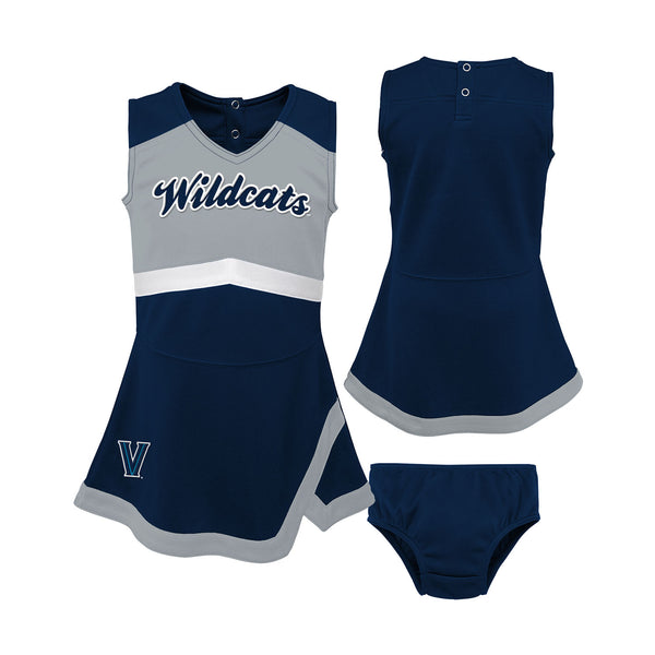Infant Villanova Infant Cheer Set in Navy and Grey - Front and Back View
