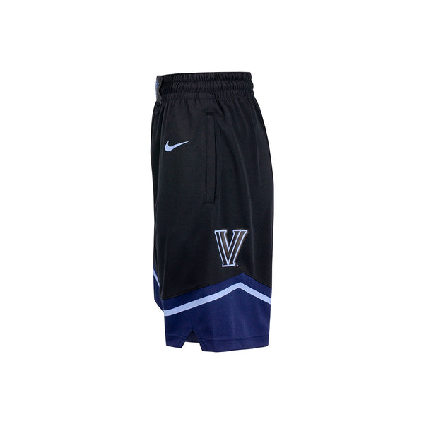 Youth Villanova Wildcats Replica Basketball Shorts in Navy - Right View