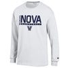 Villanova Wildcats Basketball Whiteout Long Sleeve T-Shirt in White - Front View
