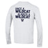 Villanova Wildcats Basketball Whiteout Long Sleeve T-Shirt in White - Back View